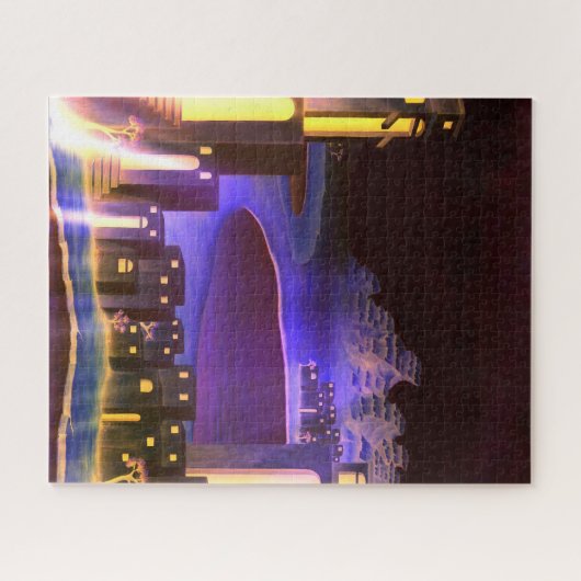 "Eerste Openbaring" - cryptische mysterieuze kunst Legpuzzel (Horizontaal)