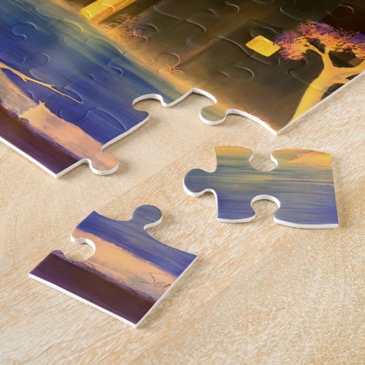 "Eerste Openbaring" - cryptische mysterieuze kunst Legpuzzel (Zijkant)