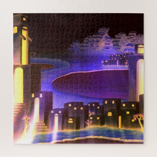 "Eerste Openbaring" - cryptische mysterieuze kunst Legpuzzel (Verticaal)