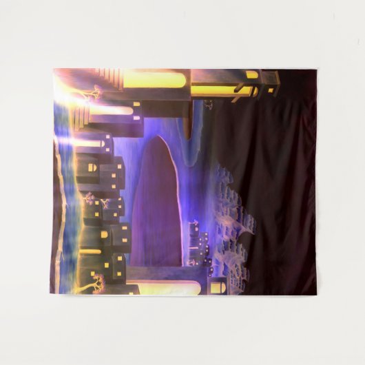 "Eerste Openbaring" - cryptische mysterieuze kunst Wandkleed (Voorkant (horizontaal))