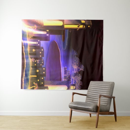 "Eerste Openbaring" - cryptische mysterieuze kunst Wandkleed (In Situ (horizontaal))