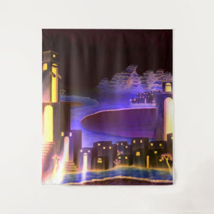 "Eerste Openbaring" - cryptische mysterieuze kunst Wandkleed