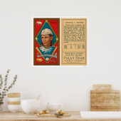 Eerste opperbevelhebber Athletics Baseball 1911 Poster (Keuken)