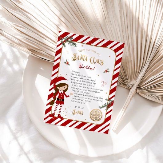 Eerste oproep Elf Arrival Welkomstbrief Kaart