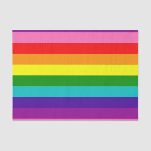 Eerste originele 8-strepe Gay Pride Rainbow-vlag Tissuepapier (Voorkant)