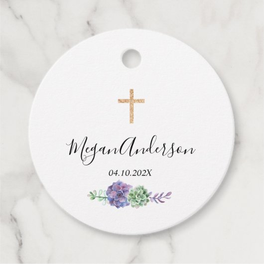 Eerste Paarse en goudkleurige goudsmeuigmerken van Bedankjes Labels (Voorkant)