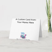 Eerste paasbakje voor baby's feestdagen kaart (Achterkant)