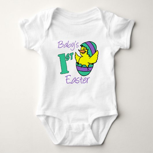 Eerste paasbroedei voor baby romper (Voorkant)