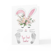 Eerste paasbunny van kleindochter