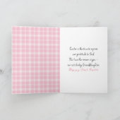 Eerste paasbunny van kleindochter feestdagen kaart (Binnen)