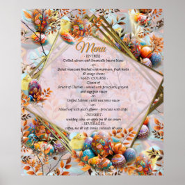 Eerste Paasdag Menu Poster
