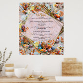 Eerste Paasdag Menu Poster (Keuken)