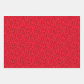 Eerste Pad Pattern van Red Tampon Inpakpapier Vel (Voorkant 3)