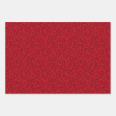 Eerste Pad Pattern van Red Tampon Inpakpapier Vel (Voorkant)