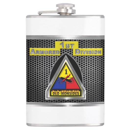 Eerste pantserdivisie "IJzeren soldaten" Heupfles (Voorkant)