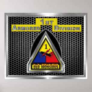 Eerste pantserdivisie "IJzeren soldaten" Poster