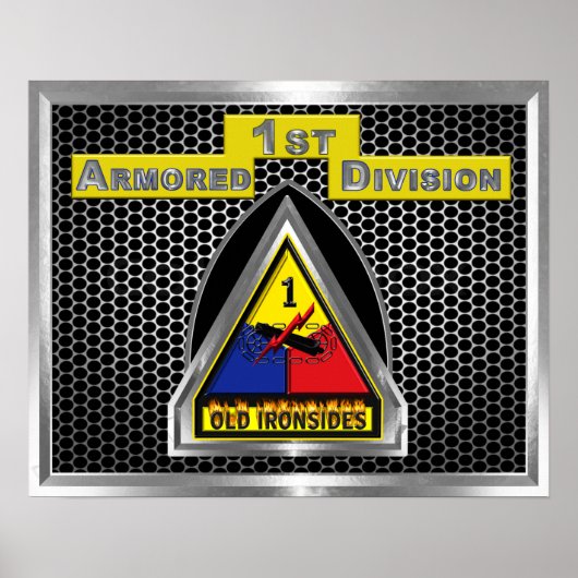 Eerste pantserdivisie "IJzeren soldaten" Poster (Voorkant)