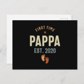 Eerste Pappa Oost 2020 Papa Gift Briefkaart (Voorkant / Achterkant)