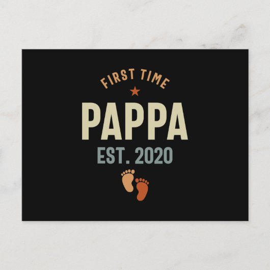 Eerste Pappa Oost 2020 Papa Gift Briefkaart (Voorkant)