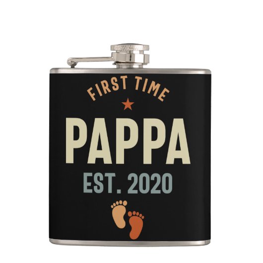 Eerste Pappa Oost 2020 Papa Gift Heupfles (Voorkant)