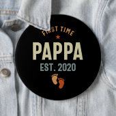 Eerste Pappa Oost 2020 Papa Gift Ronde Button 6,0 Cm (In situ)