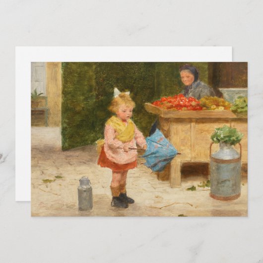 Eerste paraplu | Victor Gabriel Gilbert (Voorkant / Achterkant)