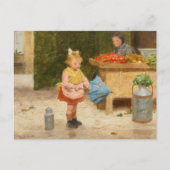 Eerste paraplu | Victor Gabriel Gilbert Briefkaart (Voorkant)