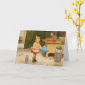 Eerste paraplu | Victor Gabriel Gilbert Kaart (Gele Bloem)