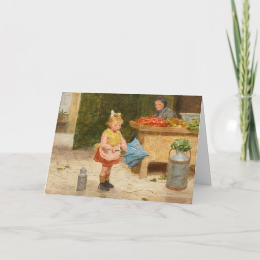 Eerste paraplu | Victor Gabriel Gilbert Kaart (Voorkant)