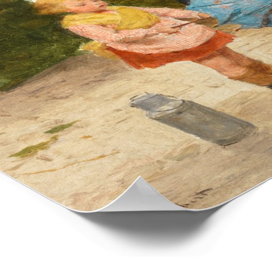 Eerste paraplu | Victor Gabriel Gilbert Poster (Hoek)