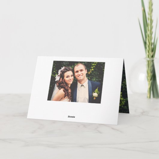 Eerste Pas getrouwd vakantie met de hand getekend  Feestdagen Kaart (Achterkant)