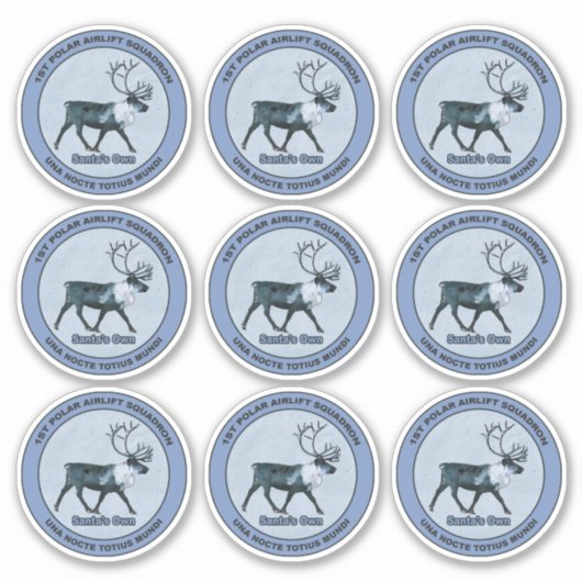 Eerste PAS van de Kerstman - Afgedankte Speciaal Sticker (Voorkant)