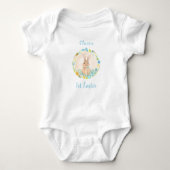 Eerste Pasen-aangepast babyjongetje Baby Bodysuit (Voorkant)