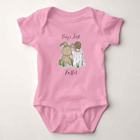 Eerste Pasen Baby baby Romper (Voorkant)