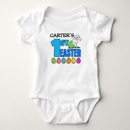 Eerste Pasen Custom baby boy shirt (Voorkant)