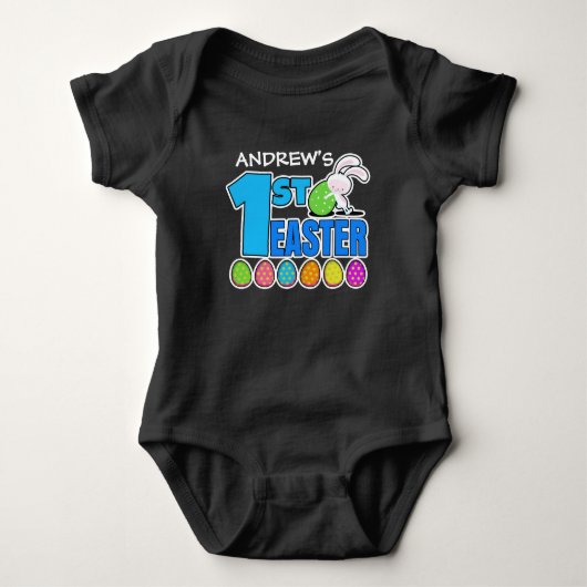 Eerste Pasen Custom baby boy shirt (Voorkant)