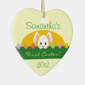 Eerste Pasen die Bunny Personalized Ornament zoeke (Rechts)
