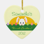 Eerste Pasen die Bunny Personalized Ornament zoeke (Voorkant)