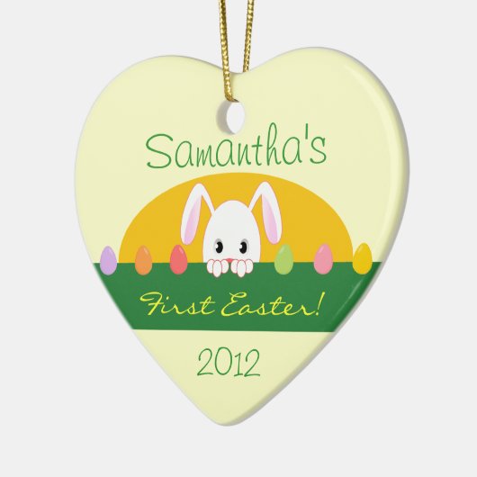 Eerste Pasen die Bunny Personalized Ornament zoeke (Links)