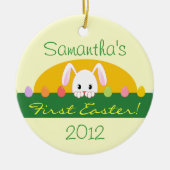 Eerste Pasen die Bunny Personalized Ornament zoeke (Voorkant)