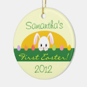 Eerste Pasen die Bunny Personalized Ornament zoeke (Links)