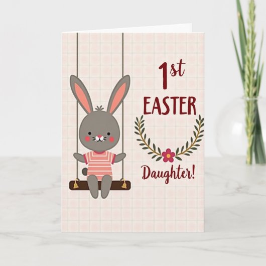 Eerste Pasen Dochter Lief Kaart (Voorkant)