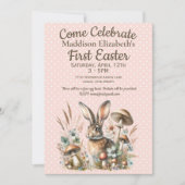 Eerste Pasen Konijn Kaart (Voorkant)