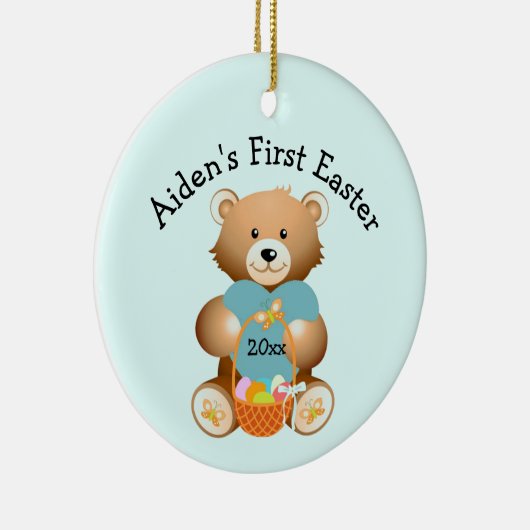 Eerste Pasen Ornament naam kind (Rechts)