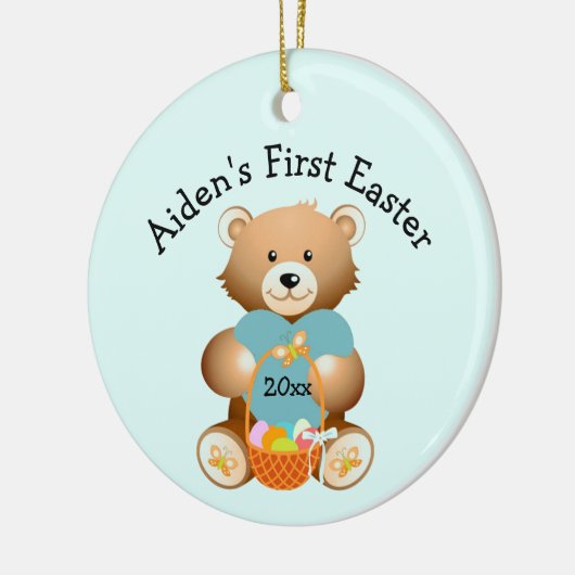 Eerste Pasen Ornament naam kind (Links)