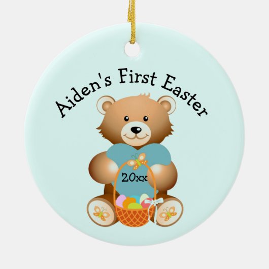 Eerste Pasen Ornament naam kind (Achterkant)