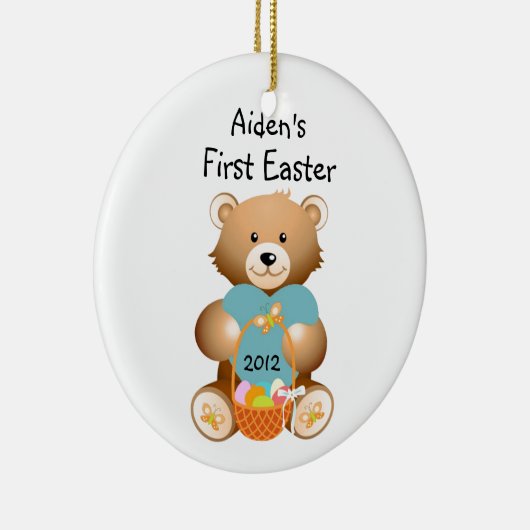 Eerste Pasen Ornament naam kind (Rechts)