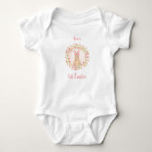 Eerste Pasen Persoonlijk Baby Meisje Baby Body Romper (Voorkant)