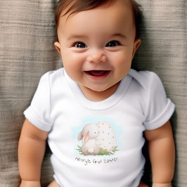 Eerste Pasen Schattige Konijntje Gepersonaliseerde Romper