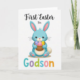 Eerste Pasen voor peetzoon kaart